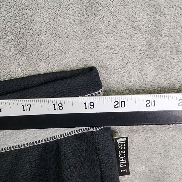 Kim Rogers 2 Piece Jacket & Pants Curvy Track Suit Set Grey & Black Full Zip 1X - Picture 10 of 13